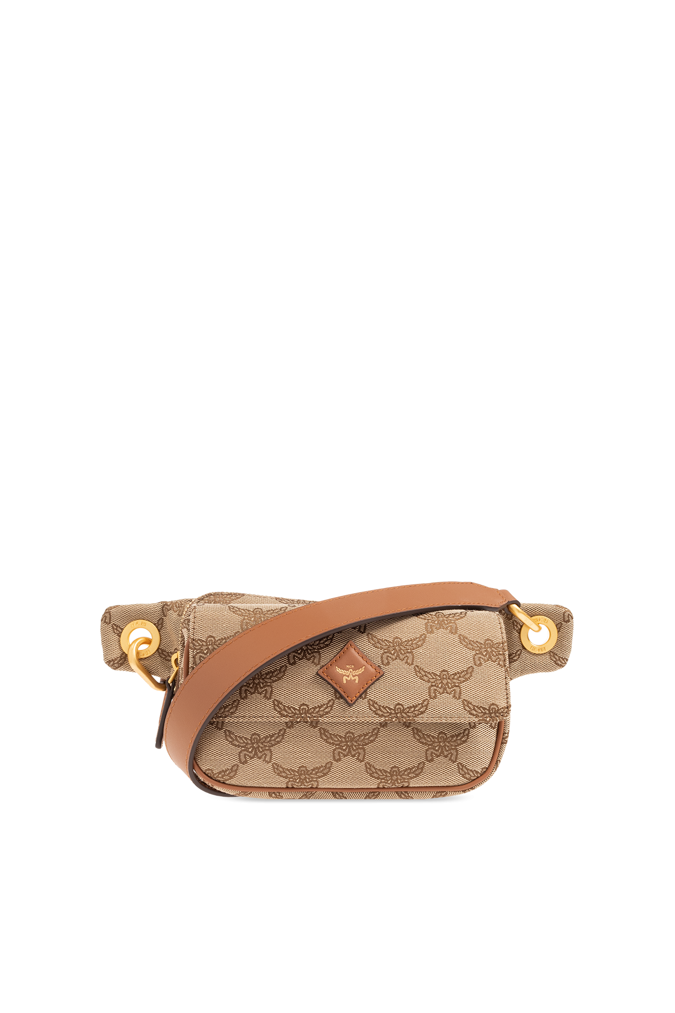 Mcm small monogram online belt bag